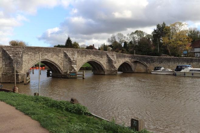 East Farleigh Railway Station bridge over river Medway